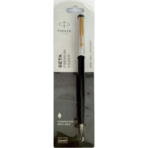 PARKER BETA PREMIUM SILVER PEN